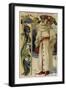 Swiss Bourgeois Costume, 14th Century-null-Framed Giclee Print