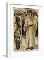 Swiss Bourgeois Costume, 14th Century-null-Framed Giclee Print