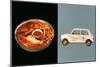 Swiss Chalet Delivers Barbecue-null-Mounted Art Print