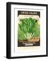 Swiss Chard Seed Packet-null-Framed Art Print