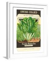 Swiss Chard Seed Packet-null-Framed Art Print