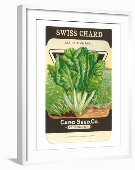 Swiss Chard Seed Packet-null-Framed Art Print