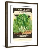 Swiss Chard Seed Packet-null-Framed Art Print