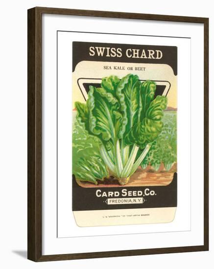 Swiss Chard Seed Packet-null-Framed Art Print