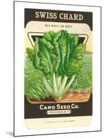 Swiss Chard Seed Packet-null-Mounted Art Print