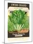 Swiss Chard Seed Packet-null-Mounted Art Print