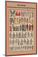 Swiss Costume Fashionable Alpine Guards from the XIII to XV Century-Friedrich Hottenroth-Mounted Art Print