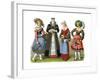 Swiss Costumes, 15th-16th Century-Edward May-Framed Giclee Print