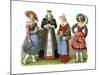 Swiss Costumes, 15th-16th Century-Edward May-Mounted Giclee Print