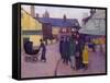 Swiss Cottage-Stanislawa De Karlowska-Framed Stretched Canvas