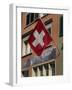 Swiss Flag, Zurich Old Town, Switzerland, Europe-Thouvenin Guy-Framed Photographic Print