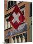 Swiss Flag, Zurich Old Town, Switzerland, Europe-Thouvenin Guy-Mounted Photographic Print