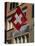 Swiss Flag, Zurich Old Town, Switzerland, Europe-Thouvenin Guy-Stretched Canvas