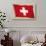 Swiss Flag-null-Art Print displayed on a wall