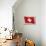 Swiss Flag-null-Art Print displayed on a wall