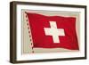 Swiss Flag-null-Framed Art Print