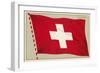 Swiss Flag-null-Framed Art Print