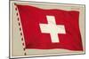 Swiss Flag-null-Mounted Art Print