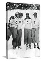 Swiss Four Man Bobsleigh Team, Winter Olympic Games, Garmisch-Partenkirchen, Germany, 1936-null-Stretched Canvas