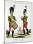 Swiss Guard, Tambour and Fife Players, C.1790 (Colour Litho)-French-Mounted Giclee Print
