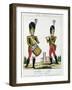 Swiss Guard, Tambour and Fife Players, C.1790 (Colour Litho)-French-Framed Giclee Print