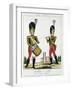 Swiss Guard, Tambour and Fife Players, C.1790 (Colour Litho)-French-Framed Giclee Print