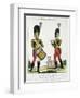 Swiss Guard, Tambour and Fife Players, C.1790 (Colour Litho)-French-Framed Premium Giclee Print
