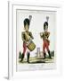 Swiss Guard, Tambour and Fife Players, C.1790 (Colour Litho)-French-Framed Giclee Print