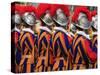Swiss Guards Parading, Vatican, Rome, Lazio, Italy, Europe-Godong-Stretched Canvas