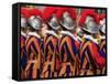 Swiss Guards Parading, Vatican, Rome, Lazio, Italy, Europe-Godong-Framed Stretched Canvas