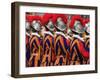 Swiss Guards Parading, Vatican, Rome, Lazio, Italy, Europe-Godong-Framed Photographic Print