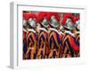 Swiss Guards Parading, Vatican, Rome, Lazio, Italy, Europe-Godong-Framed Photographic Print