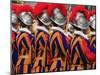 Swiss Guards Parading, Vatican, Rome, Lazio, Italy, Europe-Godong-Mounted Photographic Print