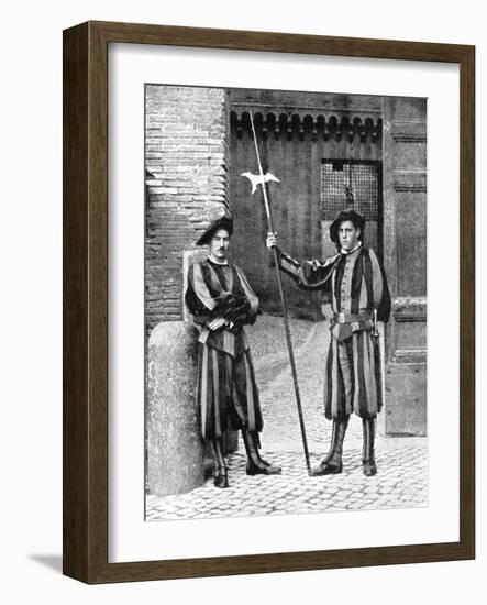 Swiss Guards, Vatican City, Rome, 1936-Donald Mcleish-Framed Giclee Print