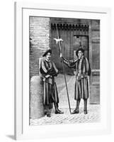 Swiss Guards, Vatican City, Rome, 1936-Donald Mcleish-Framed Giclee Print