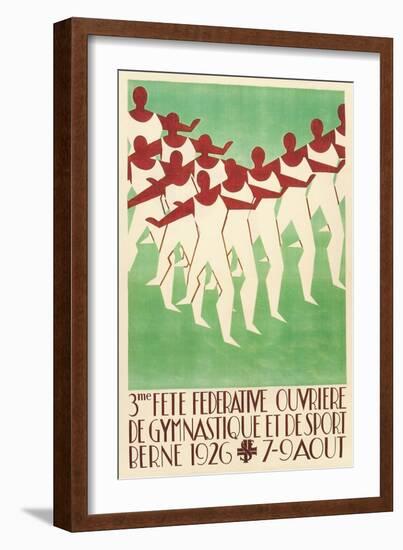 Swiss Gymnastic Poster-null-Framed Art Print