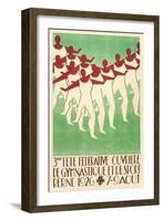 Swiss Gymnastics Poster-null-Framed Giclee Print