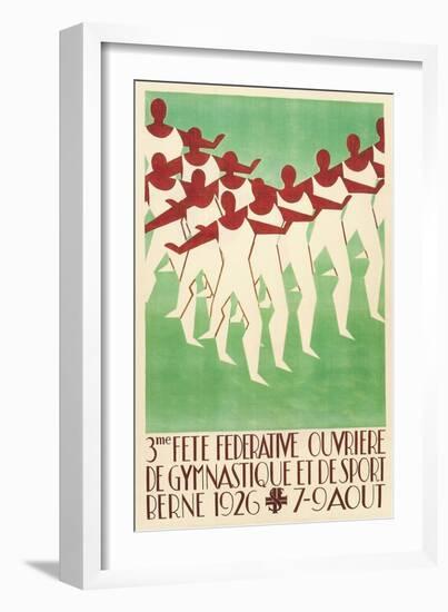 Swiss Gymnastics Poster-null-Framed Giclee Print