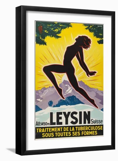 Swiss Hospital Leysin Cures Tuberculosis In All Its Forms-Leysin-Framed Art Print