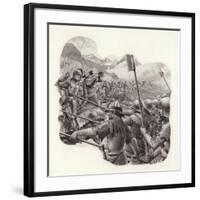 Swiss Infantry in the 15th Century-Pat Nicolle-Framed Giclee Print