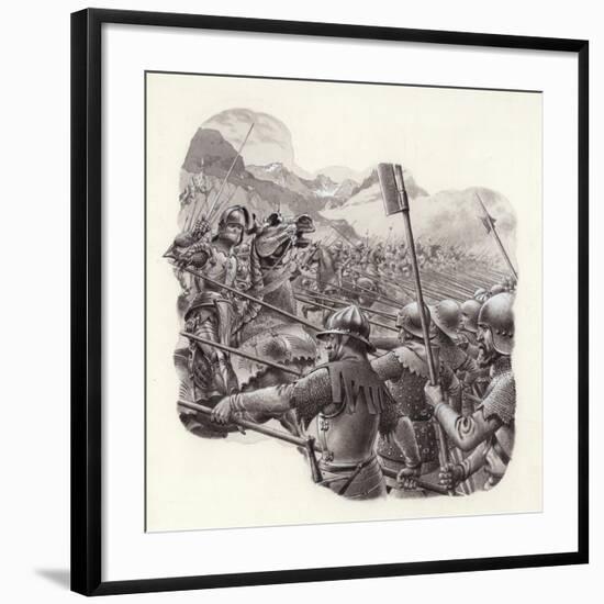 Swiss Infantry in the 15th Century-Pat Nicolle-Framed Giclee Print