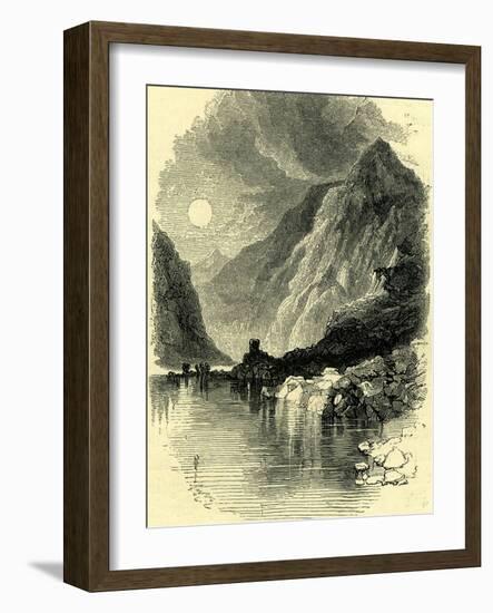 Swiss Lake Switzerland-null-Framed Giclee Print