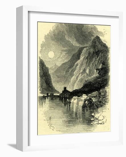 Swiss Lake Switzerland-null-Framed Giclee Print