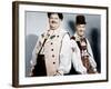 Swiss Miss, L-R: Oliver Hardy, Stan Laurel (AKA Laurel and Hardy), 1938-null-Framed Photo