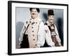 Swiss Miss, L-R: Oliver Hardy, Stan Laurel (AKA Laurel and Hardy), 1938-null-Framed Photo