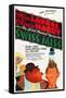 SWISS MISS, l-r: Oliver Hardy, Stan Laurel on poster art, 1938-null-Framed Stretched Canvas