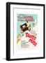 Swiss Miss, Stan Laurel, Oliver Hardy on US poster art, 1938-null-Framed Premium Giclee Print