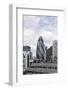 Swiss Re Tower by Architect Sir Norman Foster, 30 St Mary Axe, City of London, England, Uk-Axel Schmies-Framed Photographic Print