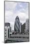 Swiss Re Tower by Architect Sir Norman Foster, 30 St Mary Axe, City of London, England, Uk-Axel Schmies-Mounted Photographic Print