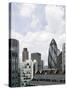 Swiss Re Tower by Architect Sir Norman Foster, 30 St Mary Axe, City of London, England, Uk-Axel Schmies-Stretched Canvas